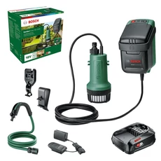 Bosch GardenPump 18 esővíz szivattyú készlet vezérlőegységgel (2.5Ah akkuval és töltővel)