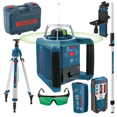Bosch GRL 300 HVG szintező forgólézer készlet állvánnyal, zöld, 100m