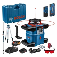 Bosch GRL 600 CHV akkus szintező forgólézer kofferben, állvánnyal, 18V (4Ah akkuval és töltővel)
