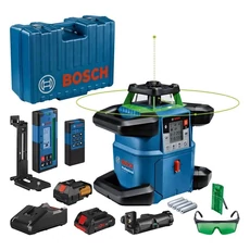 Bosch GRL 650 CHVG akkus szintező forgólézer készlet, 18V (4Ah akkuval és töltővel)