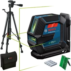 Bosch GLL 2-15 G szintező vonallézer állvánnyal, zöld, 15m Bosch GLL 2-15 G szintező vonallézer állvánnyal, zöld, 15m