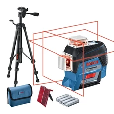 Bosch GLL 3-80 C akkus szintező vonallézer állvánnyal, 12V (akku és töltő nélkül) Bosch GLL 3-80 C akkus szintező vonallézer állvánnyal, 12V (akku és töltő nélkül)