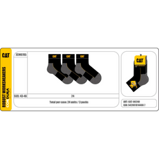 Caterpillar ZCM0785 munkavédelmi zokni, 43-46, 3db