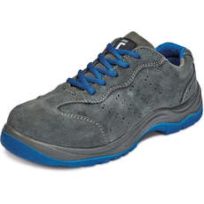 Cerva Montrose félcipő, acél lábujjvédővel, szürke-kék, 35