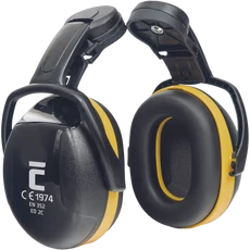 Cerva Ear Defender 2C fültok sisakhoz, SNR 29 dB, sárga