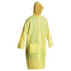 Cerva Irwell hosszított esőkabát kapucnival, PVC, sárga, 3XL