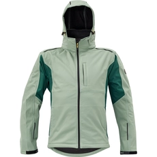 Cerva Dayboro softshell dzseki levehető kapucnival, zöld, 4XL