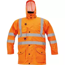 Cerva Formby 7az1-ben HV láthatósági kabát, narancssárga, 3XL