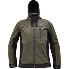 Cerva Huyer softshell munkás kabát kapucnival, férfi, olajzöld, XL Cerva Huyer softshell munkás kabát kapucnival, férfi, olajzöld, XL