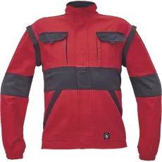 Cerva Max kabát, pamut, piros-fekete, 64