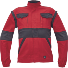 Cerva Max kabát, pamut, piros-fekete, 52