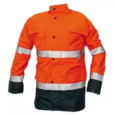 Cerva Malabar jól láthatósági kabát, bélelt, narancssárga, S