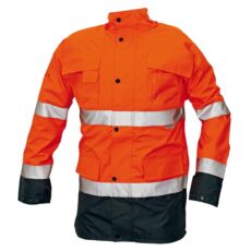 Cerva Malabar jól láthatósági kabát, bélelt, narancssárga, S