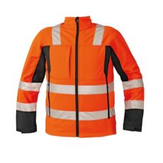 Cerva Malton softshell láthatósági kabát, narancssárga, S