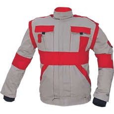 Cerva Max kabát, pamut, szürke-piros, 50