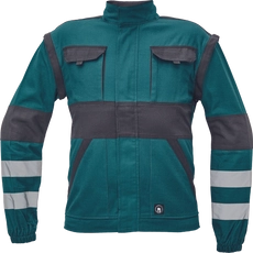 Cerva Max Neo Reflex kabát, pamut, zöld-fekete, 44