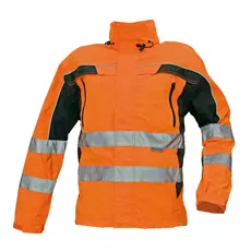 Cerva Ticino jól láthatósági kabát, bélés nélkül, narancssárga-fekete, L