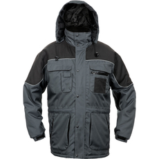 Cerva Ultimo kabát, meleg béléssel, fekete-szürke, XL
