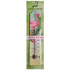 Chomik hőmérő, kültéri, flamingós, 29.5x6.5cm, -25-+50C°