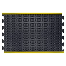 Coba Bubblemat gumi álláskönnyítő szőnyeg, középső darab, 0.9x1.2m, fekete-sárga