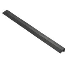 Coba Fatigue-Step gumi panel lezáró, lyukkal, fekete, 100cm
