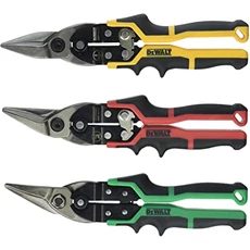DeWalt Lemezvágó olló, balos, jobbos és egyenes, 18-22mm, 3db