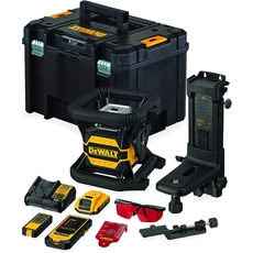 DeWalt DCE080D1RS XR akkus önszintező piros forgólézer, 18V, 80m (1db 2Ah akkuval és töltővel)