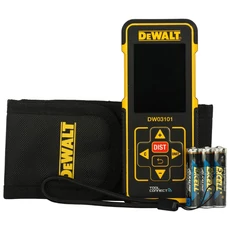 DeWalt DW03101 lézeres távolságmérő, 100m (2db AAA elemmel)