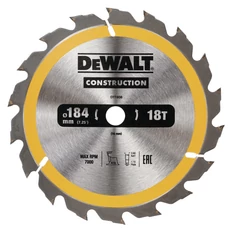 DeWalt DT1938 ipari fűrészlap, 18 fog, 184mm