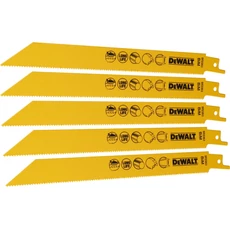 DeWalt DT2353 Bi-Metál fémvágó kardfűrészlap, kobalt, 203mm, 5db