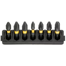 DeWalt DT70809 Toughcase 7 részes bitkészlet, 25mm, PH1, PH2, PZ1, PZ2, PZ3