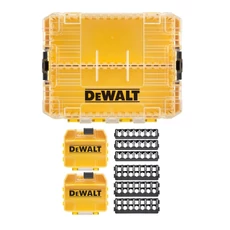 DeWalt DT70803 közepesToughCase tároló, bittartóval, tárolóhellyel
