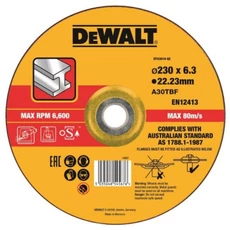 DeWalt DT43919 köszörűkorong fémhez, 230x6.3mm