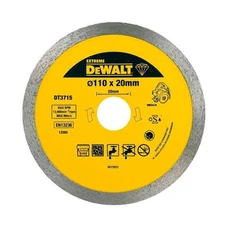 DeWalt DT3715 vizes-száraz gyémánt vágótárcsa, 110mm