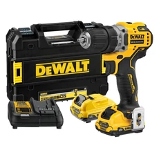 DeWalt DCD706D2 XR akkus ütvefúró-csavarozó, 12V, 0-10mm, 57.5Nm (2db 2Ah akkuval és töltővel)