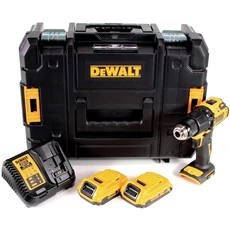 DeWalt DCD709D2T XR akkus ütvefúró- csavarozó, 18V, 13mm, 65Nm (2db 2.0Ah akkuval és töltővel)