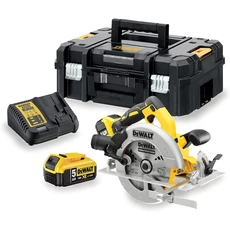 DeWalt DCS570P2 XR akkus körfűrész szett, 18V, 184mm (2db 5.0Ah akkuval és töltővel)