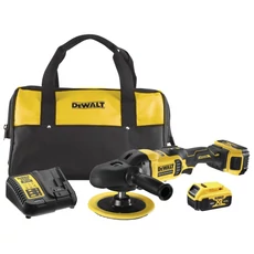 DeWalt DCM849P2 XR akkus polírozó, 18V, 180mm (2db 5.0Ah akkuval és töltővel)