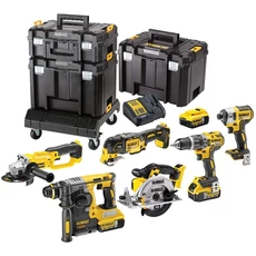 DeWalt DCK654P3T XR akkus gépszett, 18V (6 gép, 3 db 5.0Ah akku, töltő)