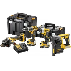 DeWalt DCK422P3T XR akkus gépszett (4 gép, 3db 5.0Ah akkuval és töltővel)