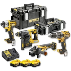 DeWalt DCK422P3 XR akkus gépszett (4 gép, 3db akkuval és töltővel, 2 kofferrel)