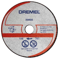 Dremel DSM510 vágókorong fémhez és műanyaghoz, 77mm Dremel DSM510 vágókorong fémhez és műanyaghoz, 77mm