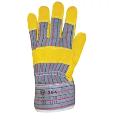 EP marhahasíték/ csíkos kézháttal és tenyérbéléssel, sárga, 10