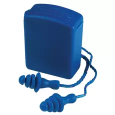 Ganteline Earline zsinóros és lamellás füldugó + doboz, kék