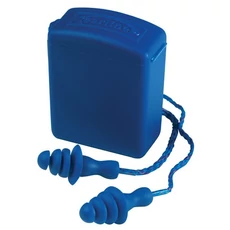 Ganteline Earline zsinóros és lamellás füldugó + doboz, kék Ganteline Earline zsinóros és lamellás füldugó + doboz, kék
