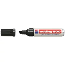 Edding 500 alkoholos jelölőfilc, vágott csúcs, fekete, 2-7mm