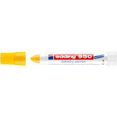 Edding 950 ipari jelölő marker, kerek, sárga, 10mm