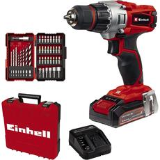 Einhell TE-CD 18/2 Li +39 akkus fúró-csavarozó szett 2.5Ah akkuval, töltővel és 39db tartozékkal