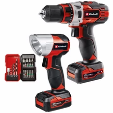 Einhell TE-CD 12/1 Li+22+CL akkus fúró-csavarozó szett, 18V, 2x2.0Ah akkuval és töltővel