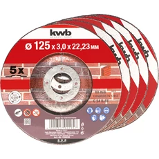 KWB vágókorong kőhöz 125x22mm, 5db
